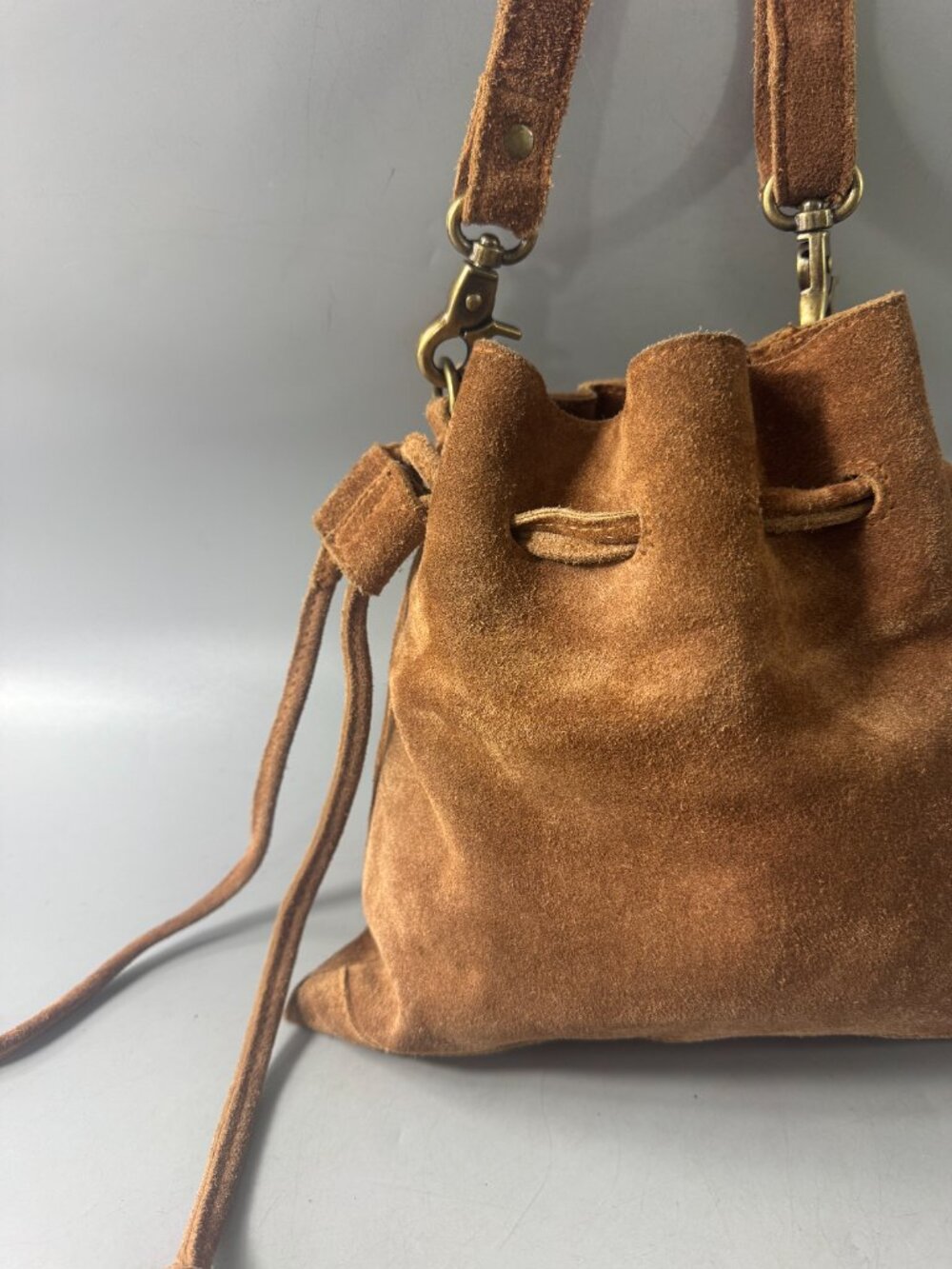 Free People Billie Suede Crossbody, Brown - Picture 6 of 16